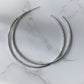 HANDFORGED SILVER HOOPS